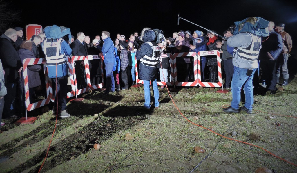 Tematem budowy ferm i ubojni drobiu zainteresowała się ogólnopolska stacja TVP Info (fot. Ola Zrobek)